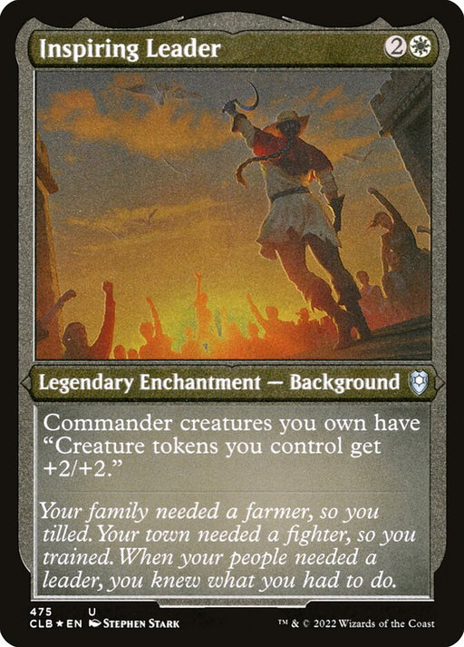 Inspiring Leader - Etched - Inverted - Legendary - Etched (Foil)