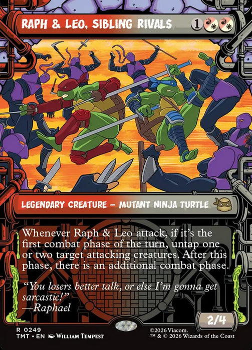 Raph & Leo, Sibling Rivals - Borderless - Inverted - Legendary - Showcase