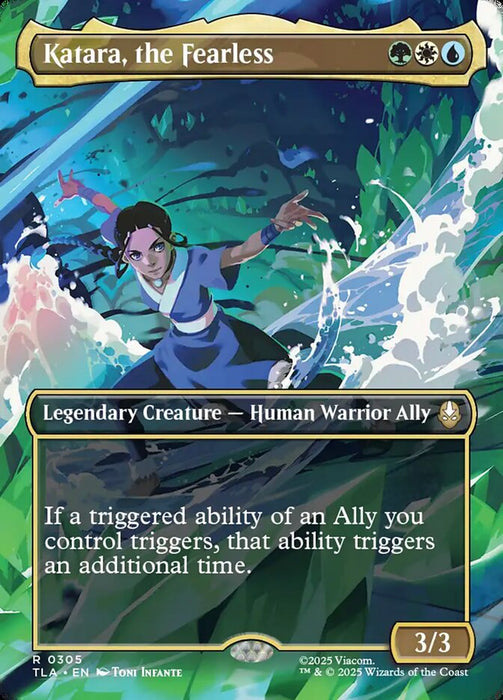 Katara, the Fearless - Borderless - Full Art - Inverted - Legendary