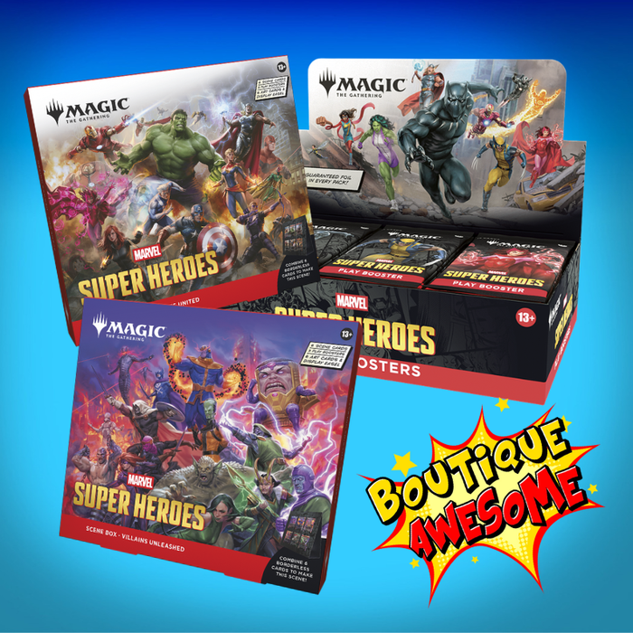 MTG Marvel Super Heroes - Combo #2 -Play Booster Box & Scene Box (Set of 2)