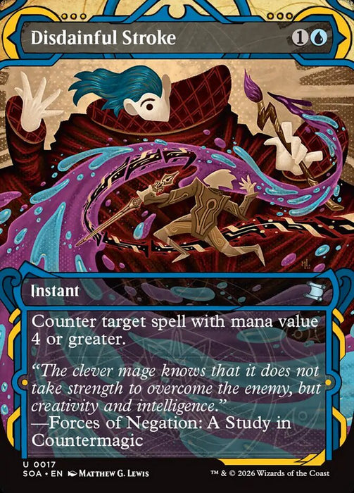 Disdainful Stroke - Borderless - Inverted - Showcase