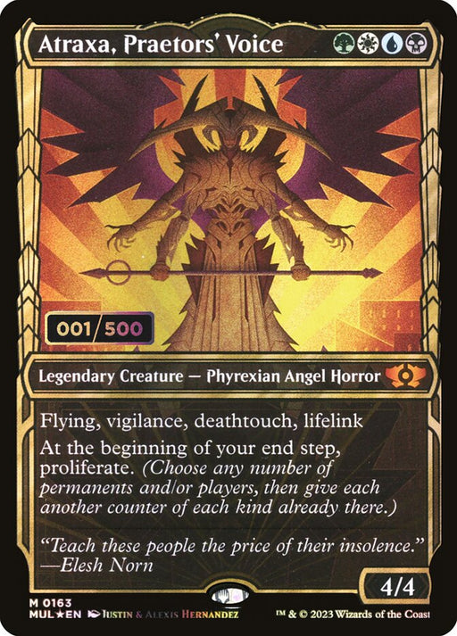 Atraxa, Praetors' Voice - Full Art - Inverted - Legendary - Showcase (Foil)