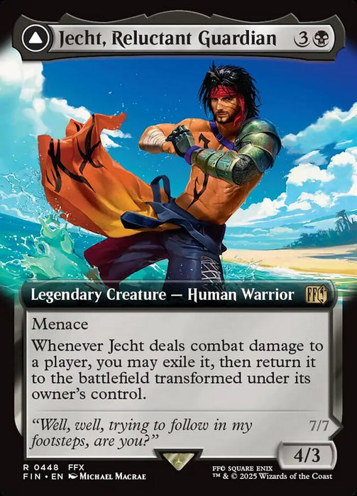 Jecht, Reluctant Guardian // Braska's Final Aeon - Enchantment - Legendary - Extended Art