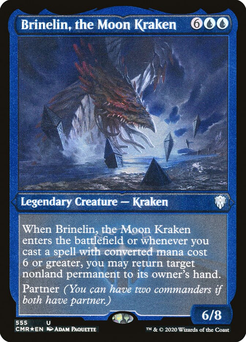 Brinelin, the Moon Kraken - Etched - Inverted - Legendary - Etched (Foil)
