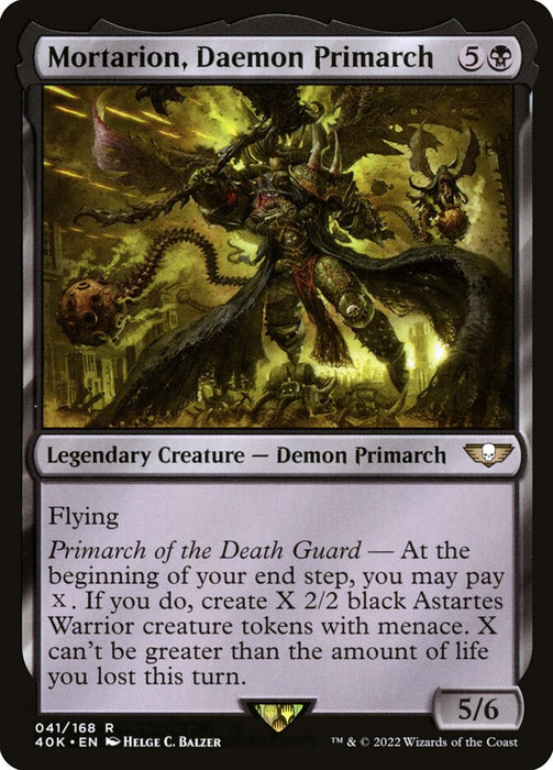 Mortarion, Daemon Primarch - Legendary