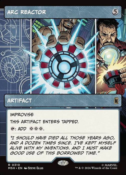 Arc Reactor - Borderless - Showcase (Foil)