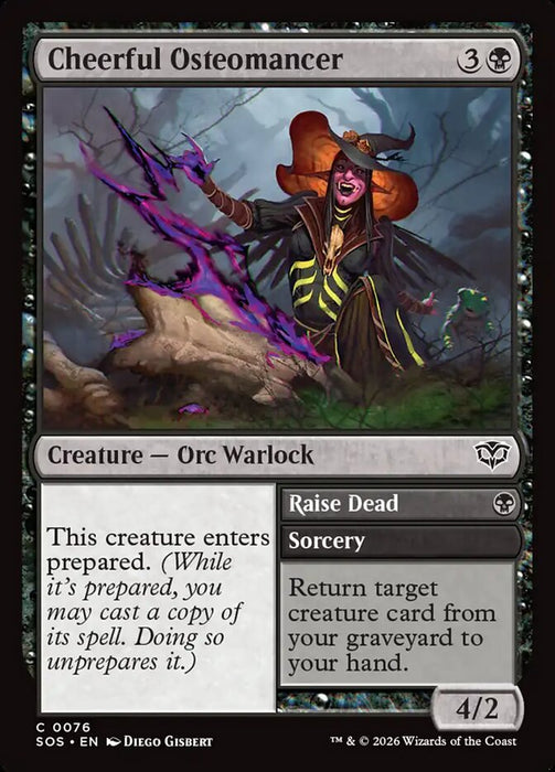 Cheerful Osteomancer // Raise Dead (Foil)