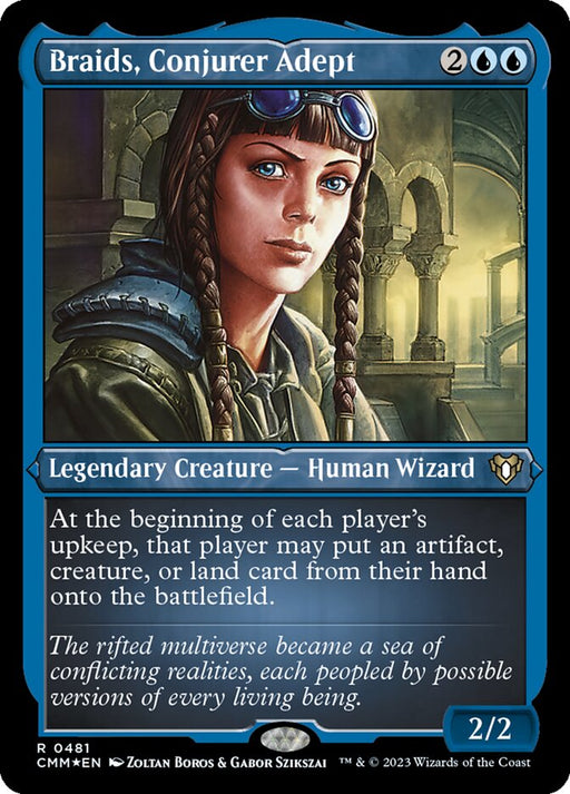 Braids, Conjurer Adept - Etched - Inverted - Legendary - Etched (Foil)