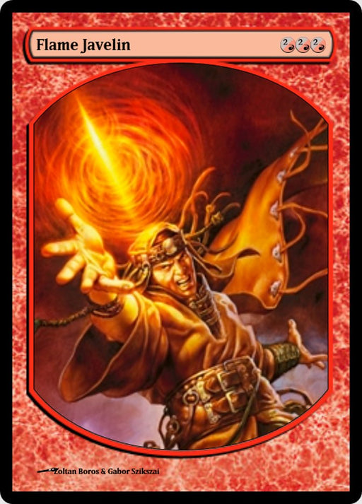 Flame Javelin - Textless - Full Art (Foil)