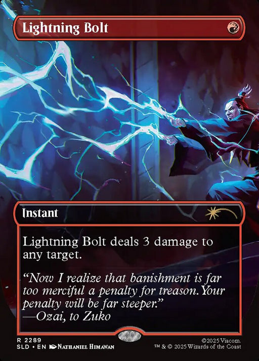 Lightning Bolt - Borderless - Full Art - Inverted (Foil)
