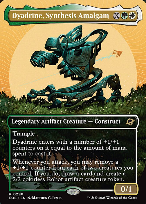 Dyadrine, Synthesis Amalgam - Borderless - Full Art - Legendary - Inverted (Foil)
