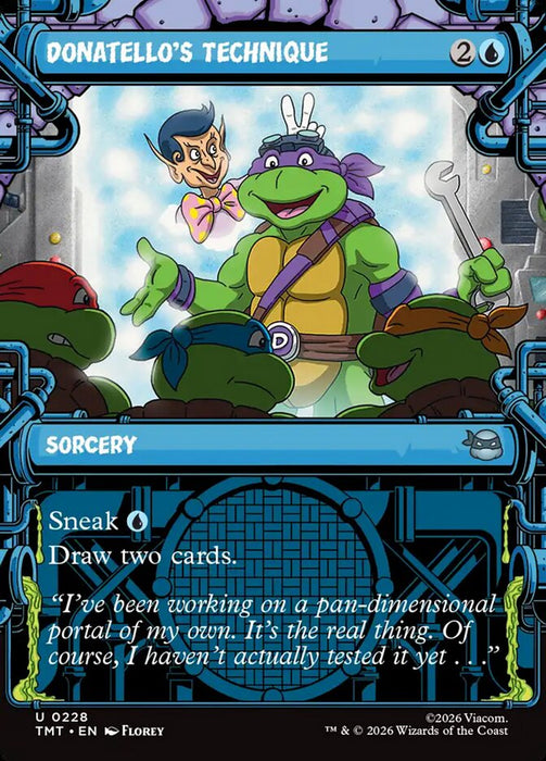 Donatello's Technique - Borderless - Inverted - Showcase (Foil)