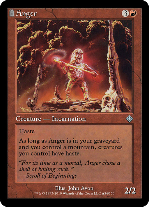 Anger - Retro Frame - Tombstone