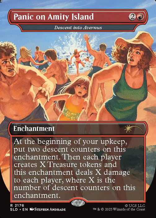 Panic on Amity Island - Descent into Avernus - Borderless - Full Art - Inverted