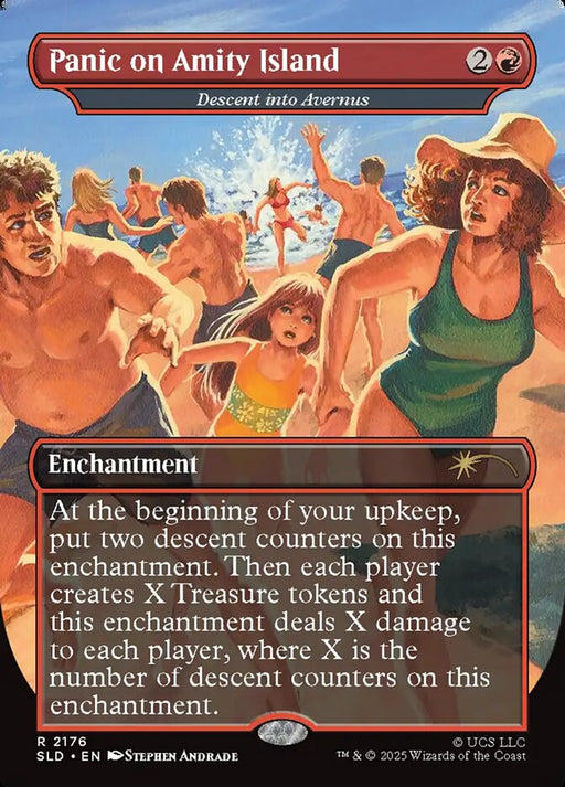 Panic on Amity Island - Descent into Avernus - Borderless - Full Art - Inverted