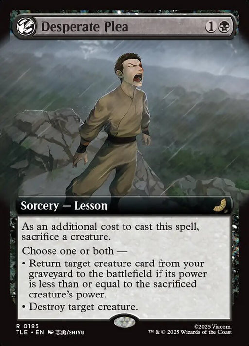 Desperate Plea - Extended Art - Lesson (Foil)
