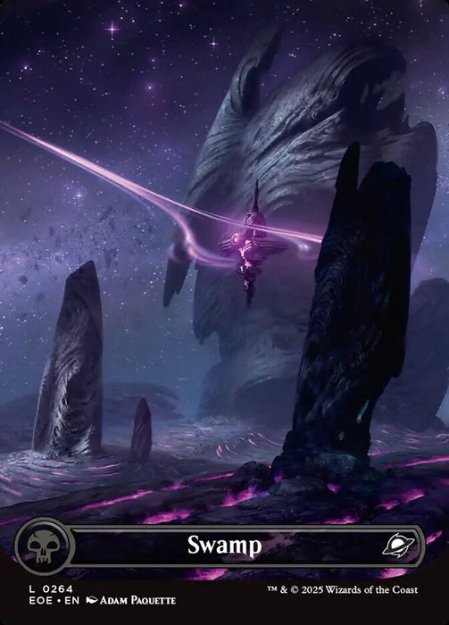 Swamp - Textless - Borderless - Full Art - Inverted