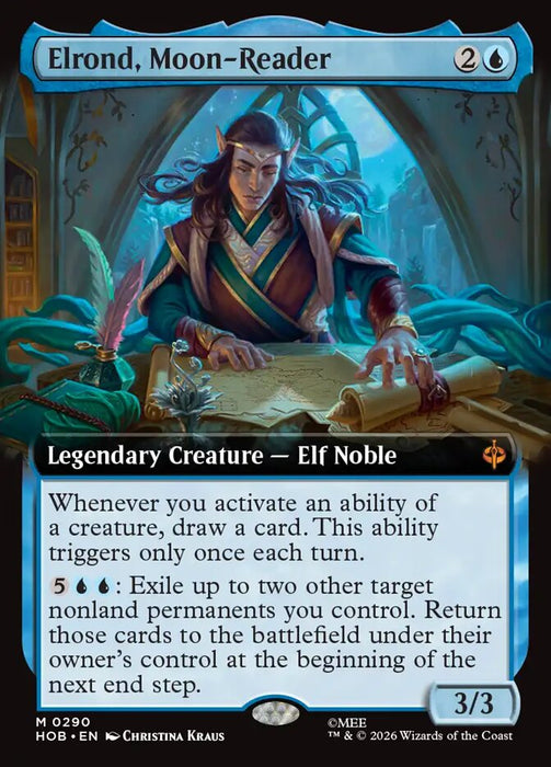 Elrond, Moon-Reader - Extended Art
