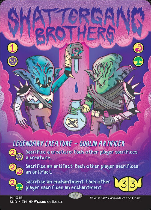 Shattergang Brothers - Borderless - Full Art - Legendary