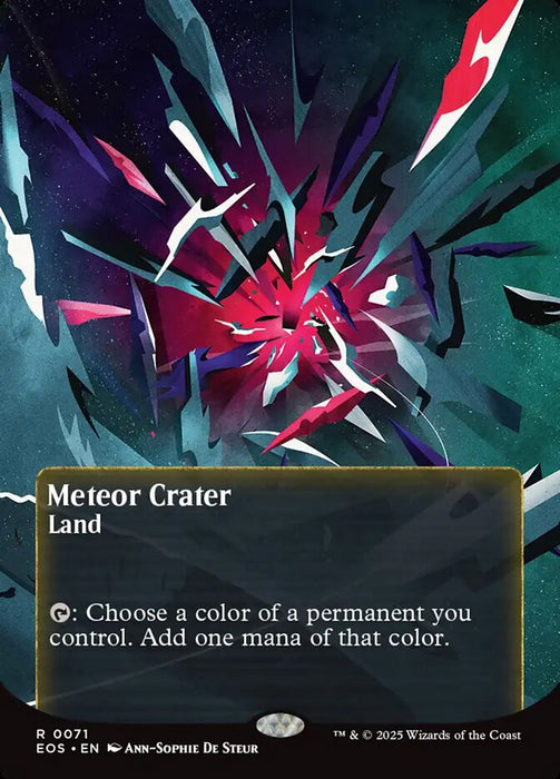 Meteor Crater - Borderless (Foil)
