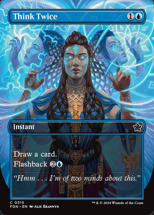 Think Twice - Borderless - Inverted (Foil)