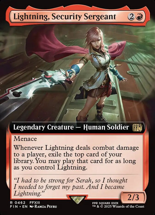 Lightning, Security Sergeant - Legendary - Extended Art