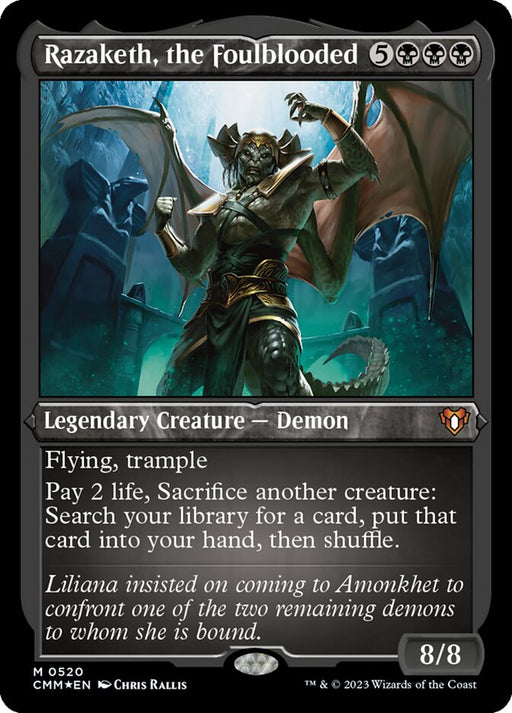 Razaketh, the Foulblooded - Etched - Inverted - Legendary - Etched (Foil)