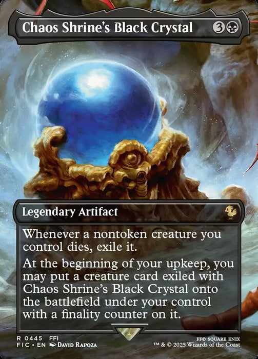 Chaos Shrine's Black Crystal - Borderless - Full Art - Inverted - Legendary