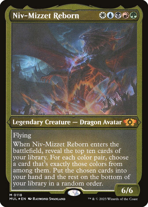 Niv-Mizzet Reborn - Etched - Inverted - Legendary - Etched (Foil)
