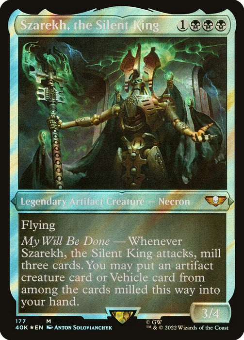 Szarekh, the Silent King - Etched - Inverted - Legendary - Surge Foil (Foil)