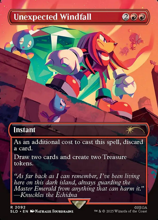 Unexpected Windfall - Borderless - Full Art - Inverted
