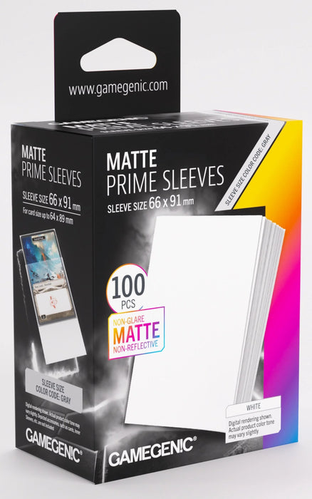 Gamegenic Prime Matte Sleeves-White