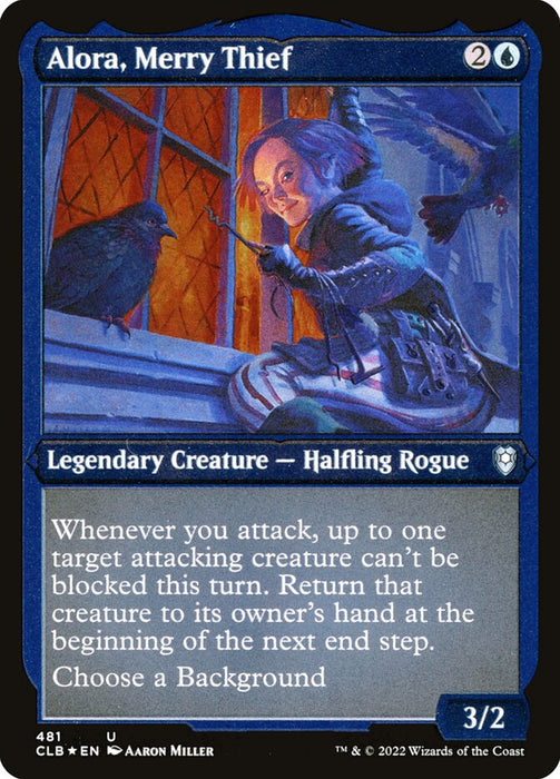 Alora, Merry Thief - Etched - Inverted - Legendary - Etched (Foil)