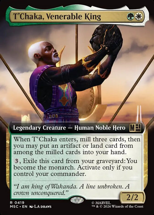 T'Chaka, Venerable King - Extended Art - Legendary