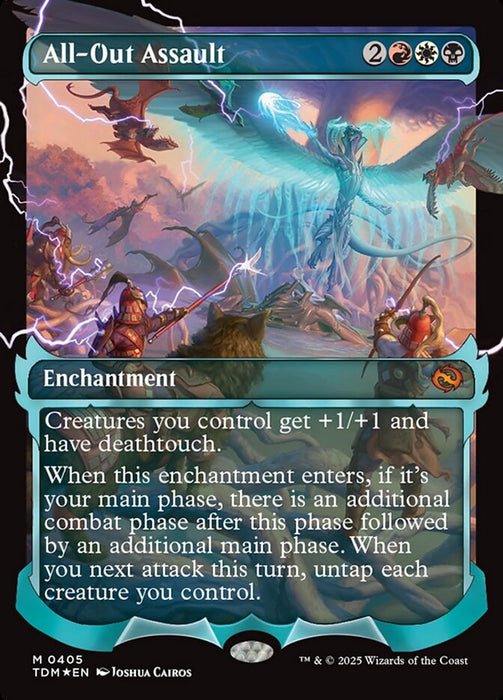 All-Out Assault - Full Art - Showcase - Enchantment - Inverted (Foil)