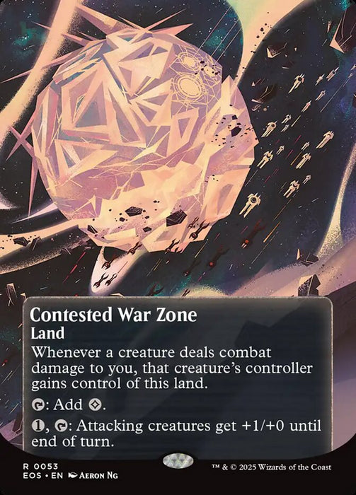 Contested War Zone - Borderless - Full Art - Inverted (Foil)