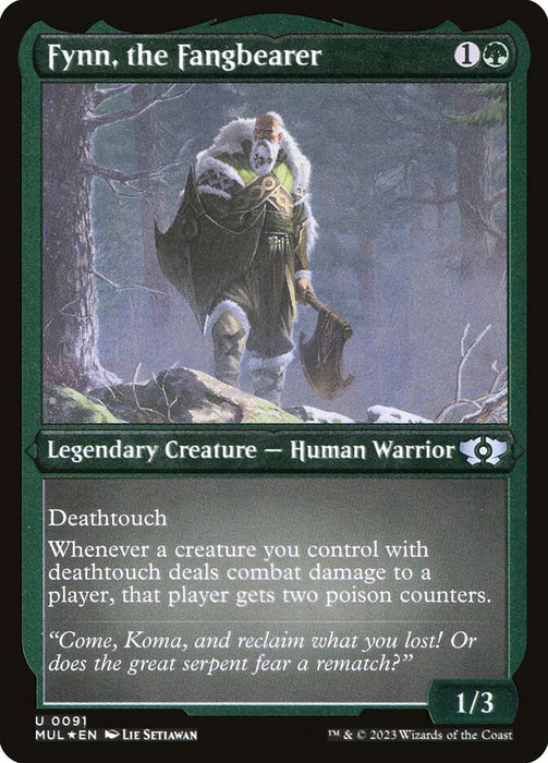 Fynn, the Fangbearer - Etched - Inverted - Legendary - Etched (Foil)