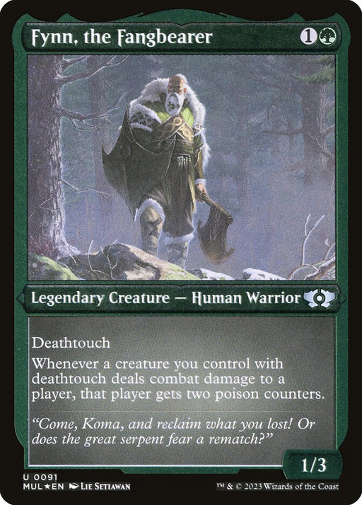 Fynn, the Fangbearer - Etched - Inverted - Legendary - Etched (Foil)