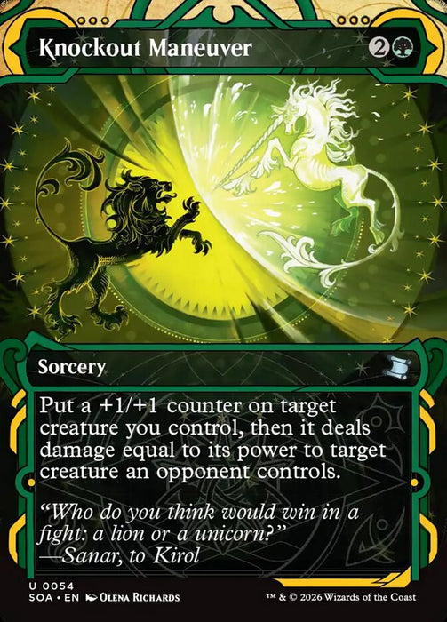 Knockout Maneuver - Borderless - Inverted - Showcase (Foil)