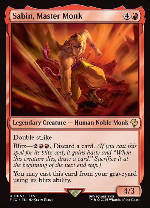 Sabin, Master Monk - Legendary - Surge Foil