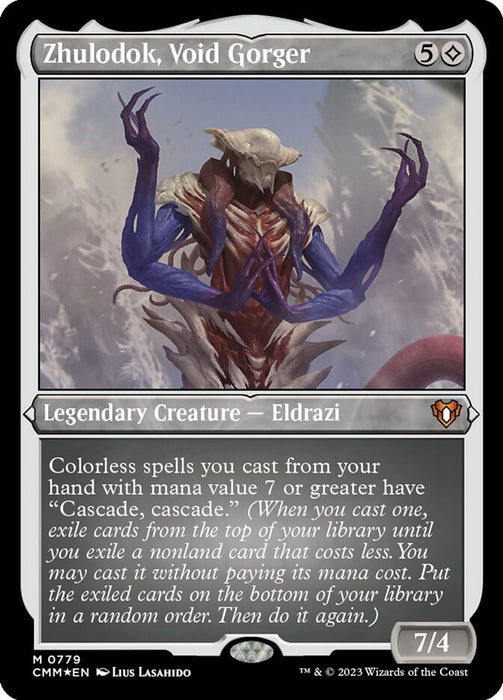 Zhulodok, Void Gorger - Etched - Inverted - Legendary - Etched (Foil)