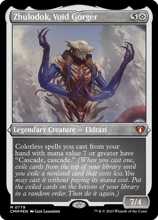 Zhulodok, Void Gorger - Etched - Inverted - Legendary - Etched (Foil)