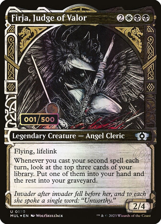 Firja, Judge of Valor - Inverted - Legendary - Showcase (Foil)