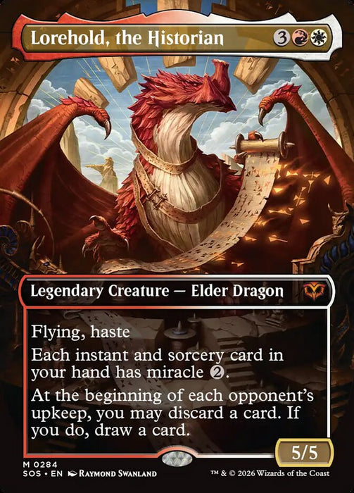 Lorehold, the Historian - Borderless - Full Art - Inverted - Legendary