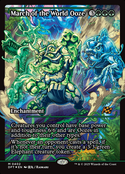 March of the World Ooze - Full Art - Showcase - Enchantment - Inverted (Foil)