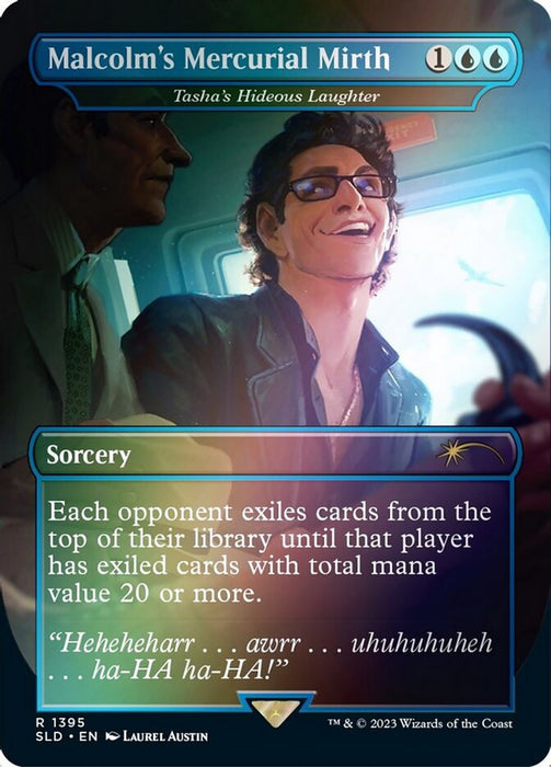 Malcolm's Mercurial Mirth - Tasha's Hideous Laughter - Borderless - Inverted (Foil)