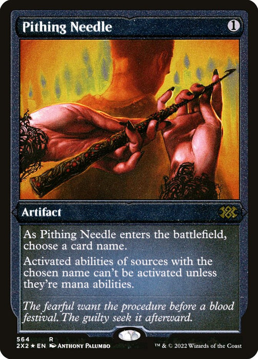 Pithing Needle - Etched - Inverted - Etched (Foil)