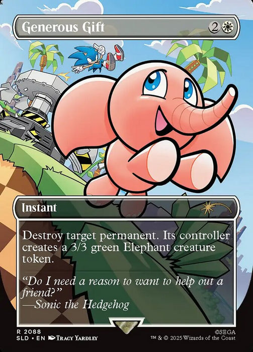 Generous Gift - Borderless - Full Art - Inverted