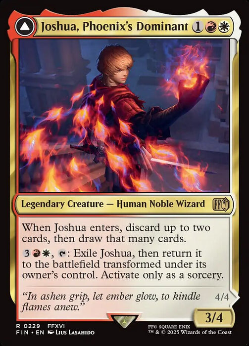 Joshua, Phoenix's Dominant // Phoenix, Warden of Fire - Enchantment - Legendary (Foil)