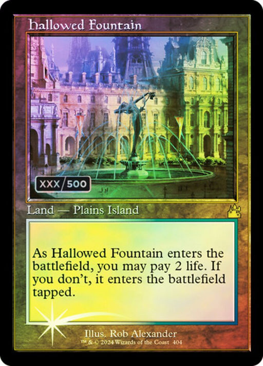 Hallowed Fountain - Retro Frame (Foil)